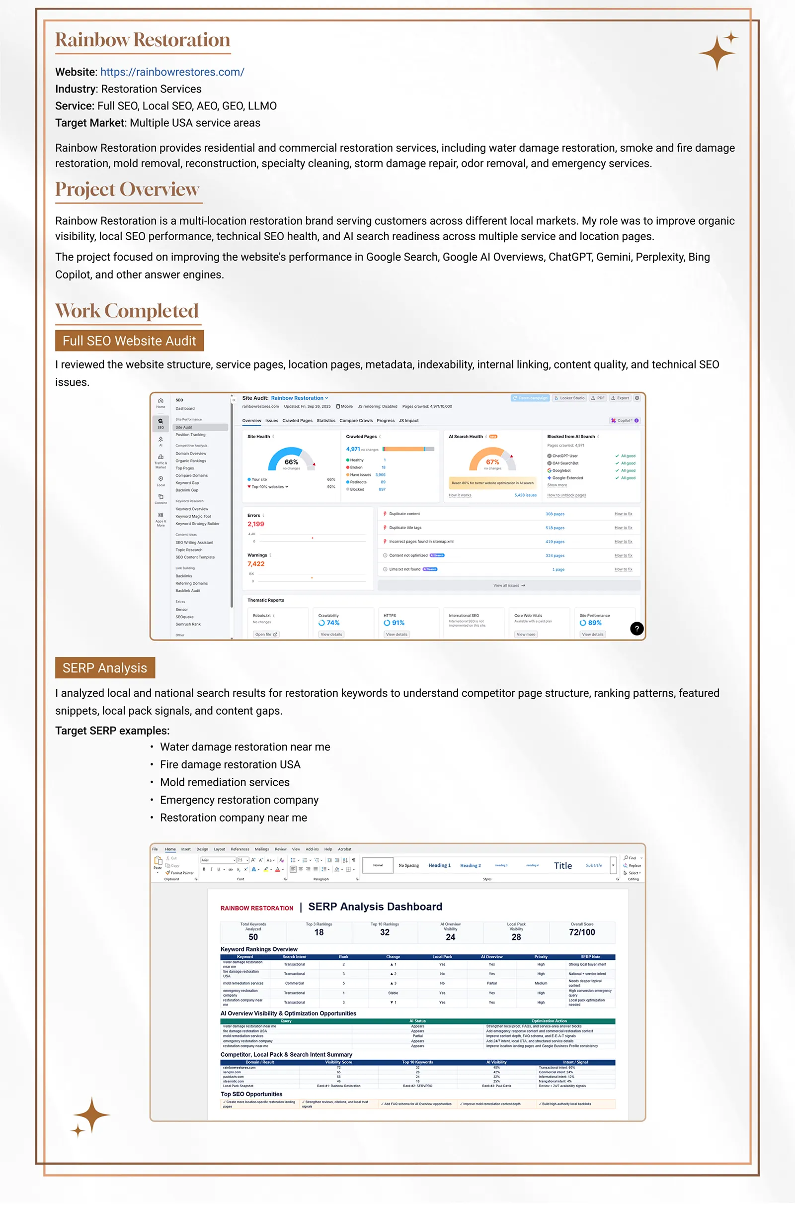 work details