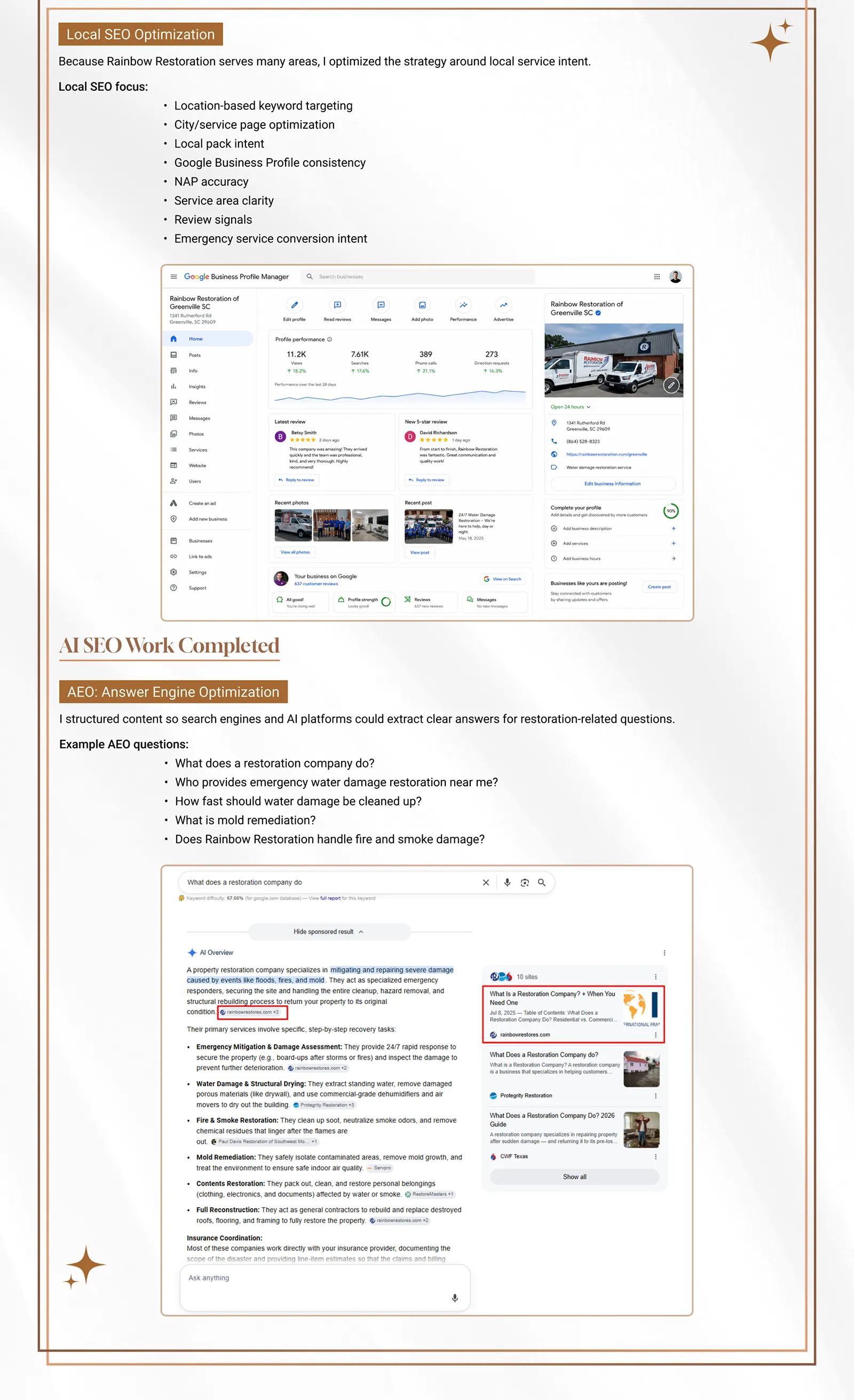work details