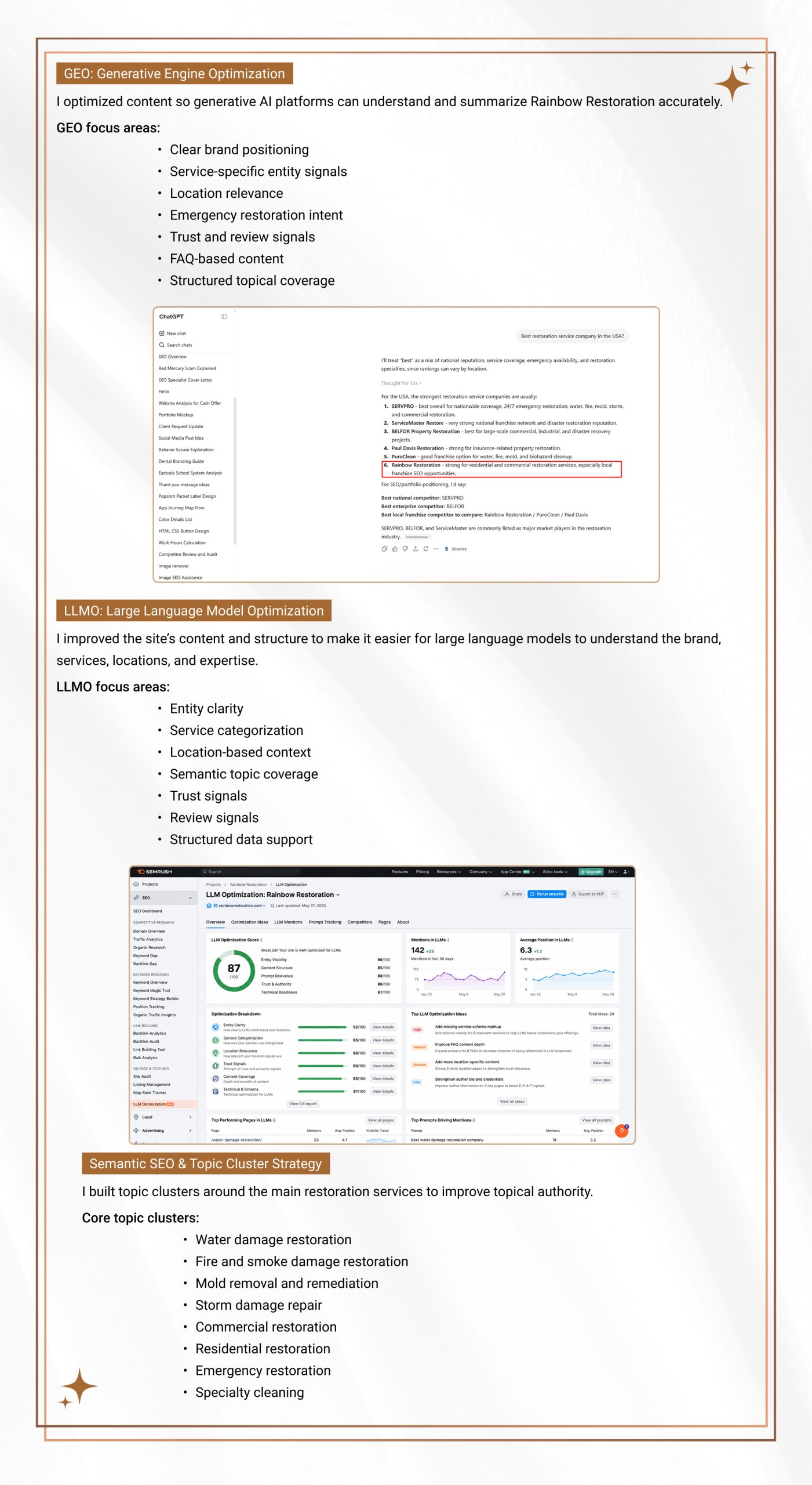 SEO, AEO, GEO & LLMO Case Study | Page 6